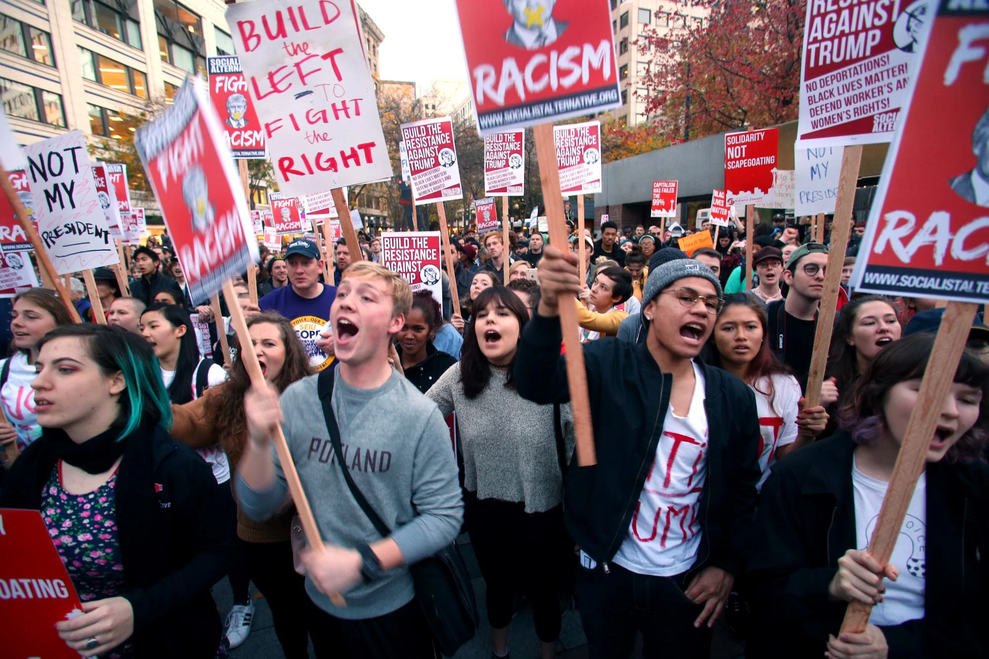 Anti-Trump Protests in Australia - 4BC