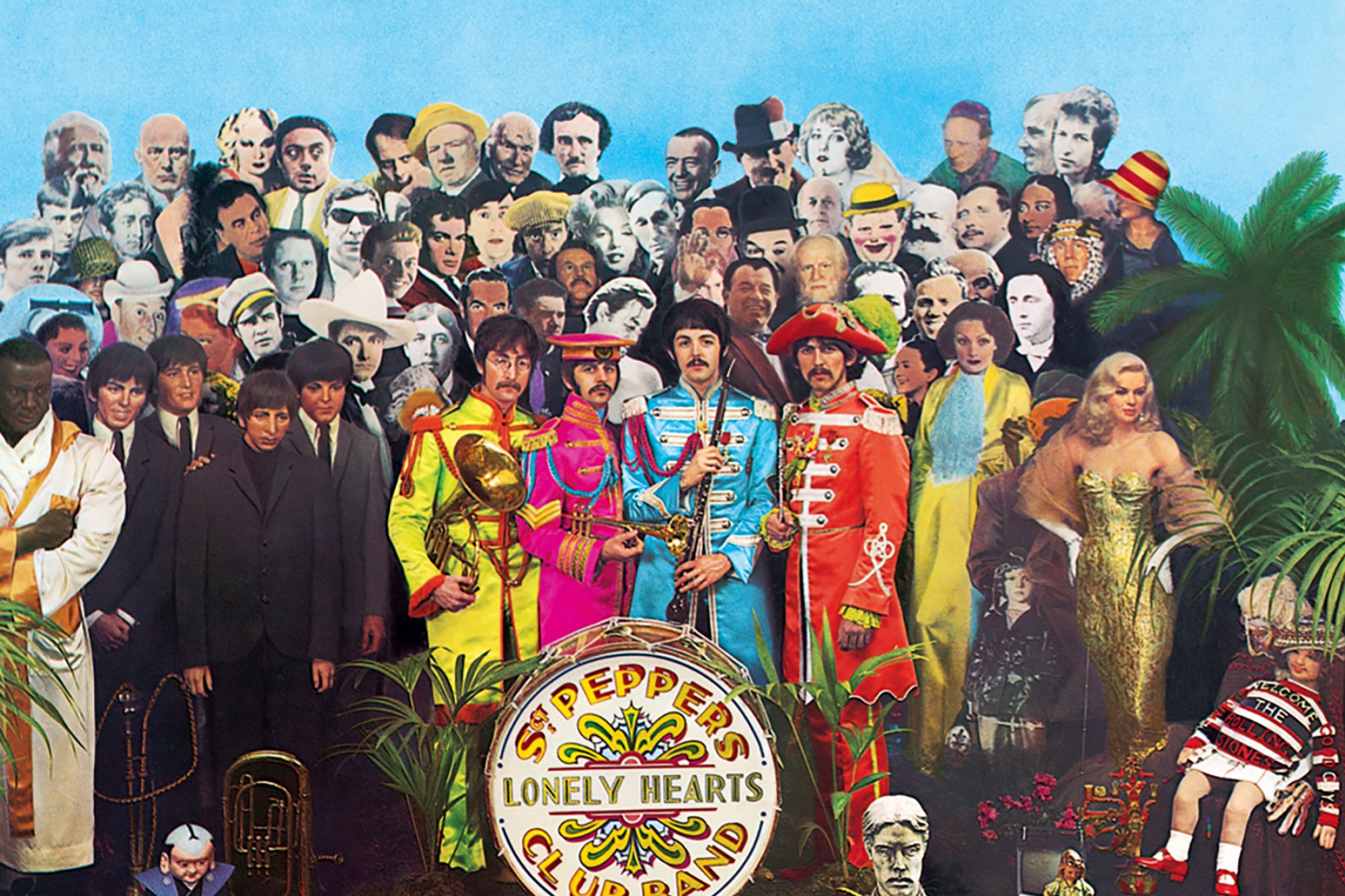 Beatles sgt pepper lonely. Битлз Sgt Pepper s Lonely Hearts Club Band. The Beatles сержант Пеппер. Обложка альбома Битлз сержант Пеппер. Sgt Pepper's Lonely Hearts Club Band обложка.