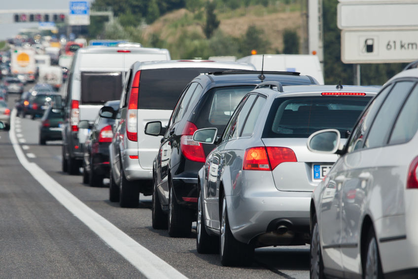 54585723 - holiday traffic jam on a freeway