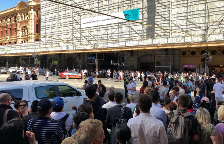 Article image for 18 attempted murder charges for accused Flinders St rammer
