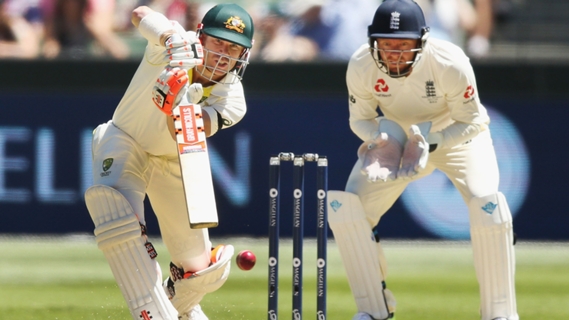 Article image for Warner out on 99, no ball gives him second chance