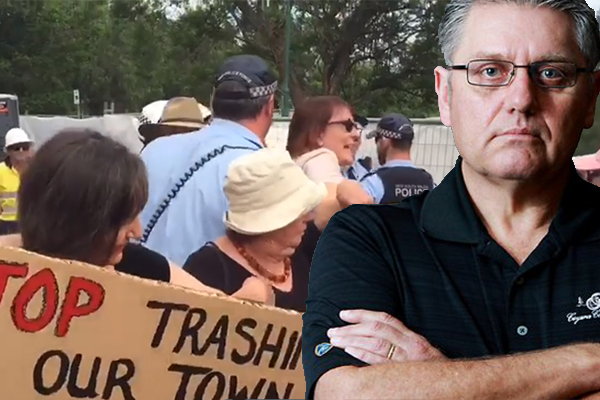 Article image for Ray Hadley slams whingeing protester