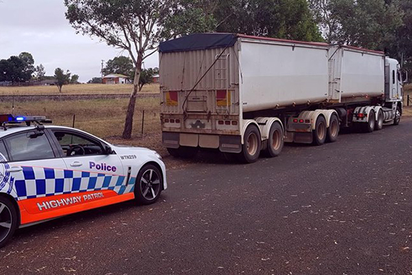 Article image for Cowboy truck operator demands apology, instead cops a hammering