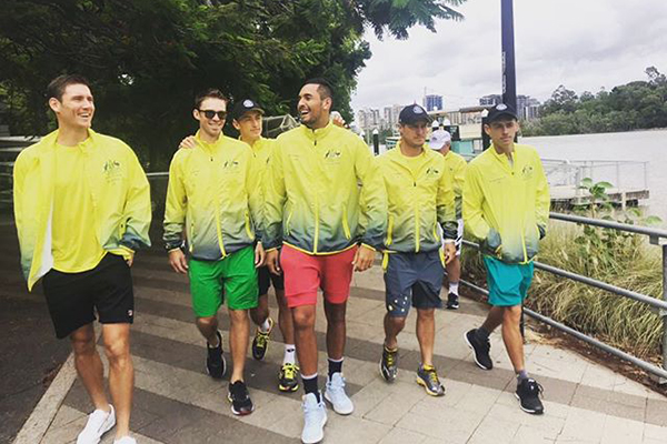 Article image for Australian Davis Cup team ready to rock Brisbane