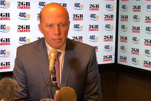 Article image for Peter Dutton chokes back tears during interview