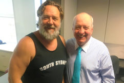 ‘You’re an incredible man’: Russell Crowe pays tribute to Alan Jones