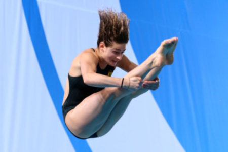 The toughest thing about competing at Comm Games Optus Aquatic Centre