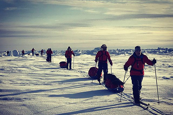 Article image for He made it! Former Wallaby completes trek to the end of the world