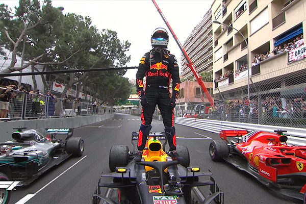 Article image for Aussie Daniel Ricciardo wins the Monaco F1 Grand Prix