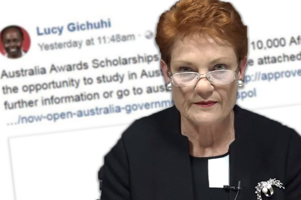 Article image for Senator Pauline Hanson wants a ‘please explain’ over foreign student scholarships