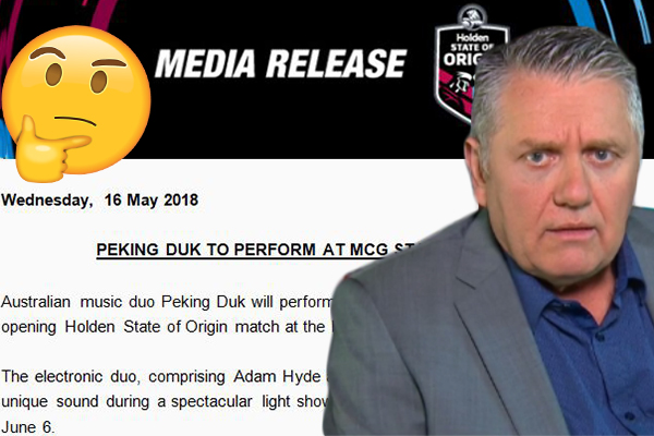 Article image for NRL hires delicious Chinese dish as State of Origin entertainment??
