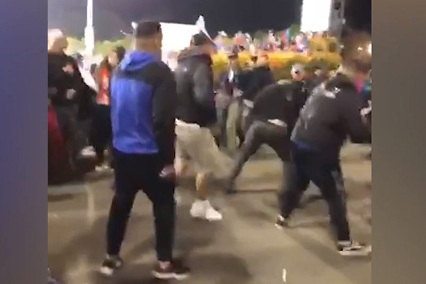 Article image for WATCH | Brawl erupts at Campbelltown Stadium during Pacific Test
