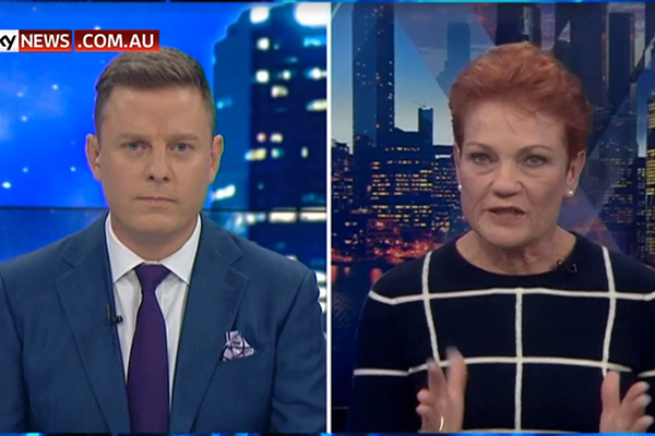 Article image for Pauline Hanson breaks down in tears during Ben Fordham TV interview