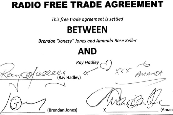 Article image for Deal done | Ray Hadley signs major radio agreement with WSFM’s Jonesy and Amanda