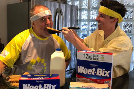 ‘How many do you do?’: Dr Rob Zammit takes Weet-Bix slogan to the next level