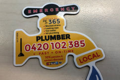 Have you seen these magnets? Dodgy plumbing company launches deceptive campaign