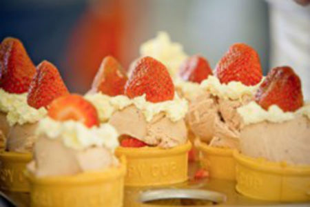 WHAT GOES INTO AN EKKA STRAWBERRY SUNDAE?