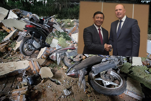 Article image for Peter Dutton ‘lucky to get out’ of deadly Indonesian earthquake