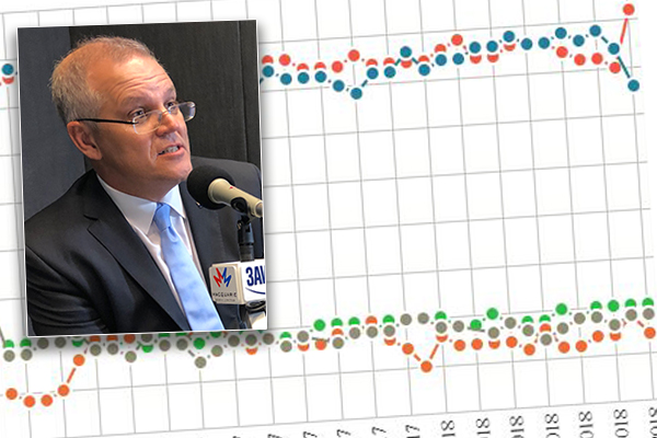 Article image for Coalition support nose-dives following leadership chaos