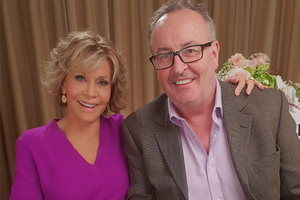 Article image for Chris Smith’s chat with Jane Fonda gets VERY hot under the collar