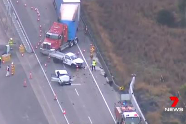 Article image for ‘He just kept coming’: Shaken truckie describes moments before fatal M1 crash
