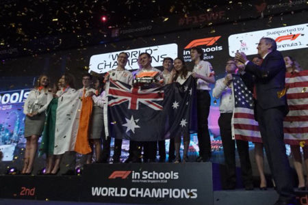 Aussie school team takes home the win at world final for high-speed racing car
