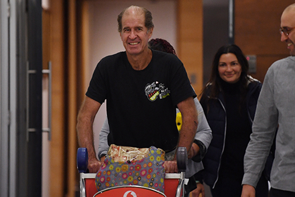 Article image for James Ricketson back on Australian soil after more than a year in Cambodian jail