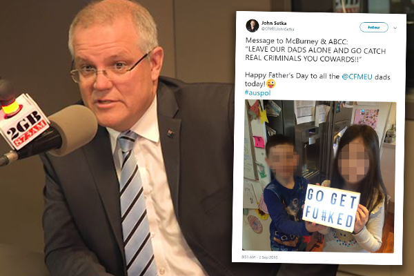 Article image for ‘This stuff just makes your skin crawl’: PM slams CFMEU boss for using kids in social media post