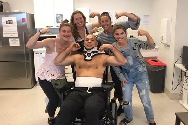 Article image for Community rallies around former Wallaby after he suffers severe spinal injury