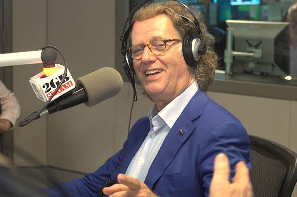 Andre Rieu asks Alan Jones to take up his unique daily ritual