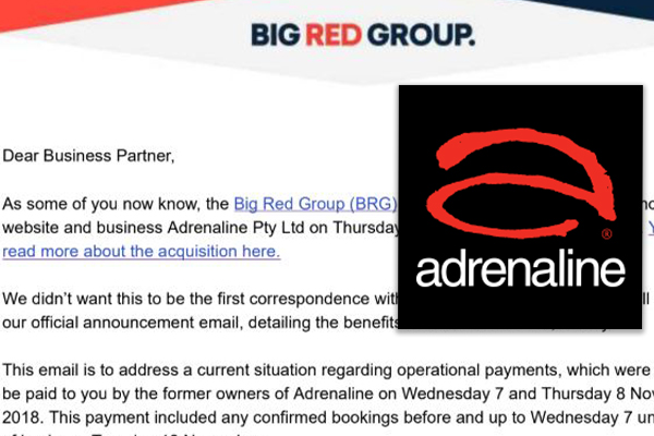 Article image for Adrenaline suppliers waiting on payments, told to take it up with ‘old CEO’