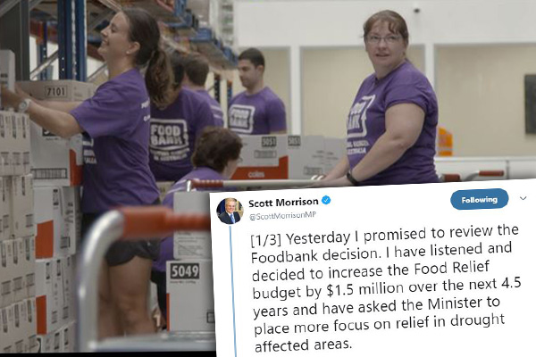 Article image for Prime Minister gives food relief budget $1.5-million funding boost