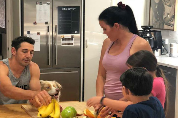 Billy Slater keeping the family fit in retirement
