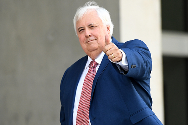 Article image for Clive Palmer calls for Twisted Sister singer’s Australia tour to be cancelled over musical spat
