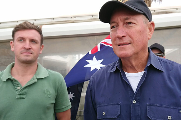 Article image for Tony Abbott condemns Senator Fraser Anning’s ‘extremist’ protest