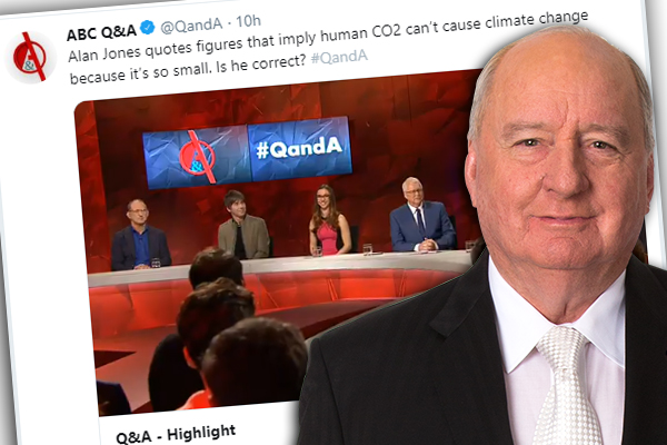 Alan Jones hits back at Q&A climate change attack
