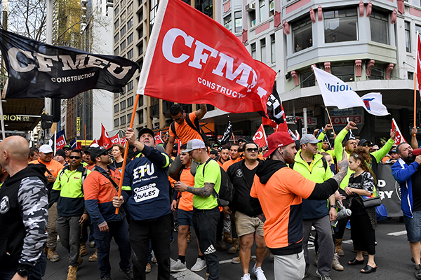 Millions of dollars worth of penalties against CFMMEU