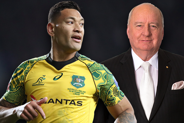 Article image for Israel Folau breaks his silence with Alan Jones