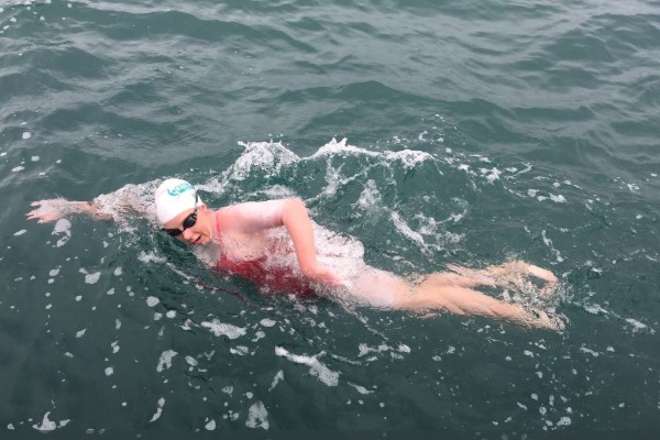 Young Aussie double crosses the English Channel