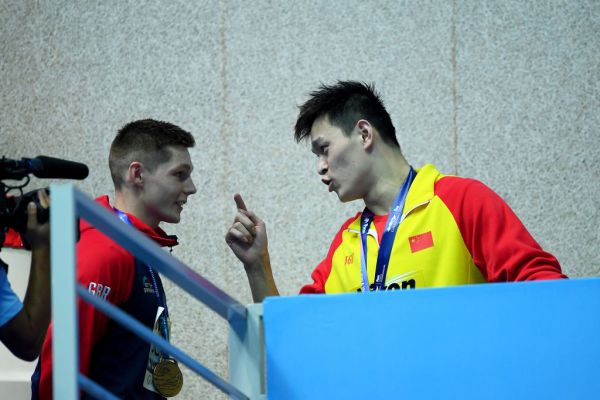 ‘You loser!’: Sun Yang explodes at British swimmer after another protest