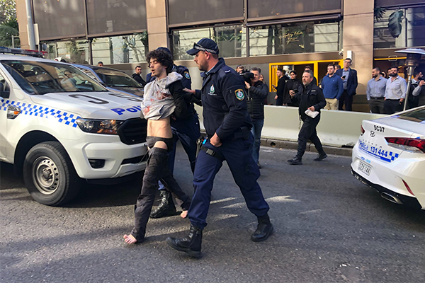 Article image for Woman dead after mental health patient goes on CBD stabbing rampage