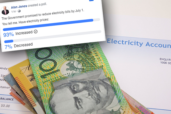 Article image for Government claims power prices are falling… you’re telling us a very different story