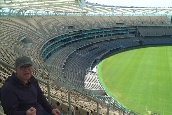 Article image for WATCH | John Stanley tours Optus Stadium before finding Australia’s biggest pub