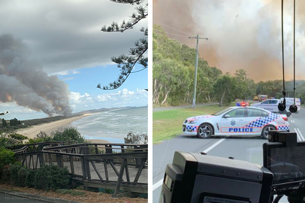 Article image for Residents urged to flee as bushfire threatens Sunshine Coast