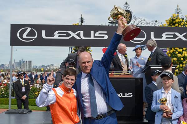 Article image for Winning trainer opens up on Melbourne Cup celebrations