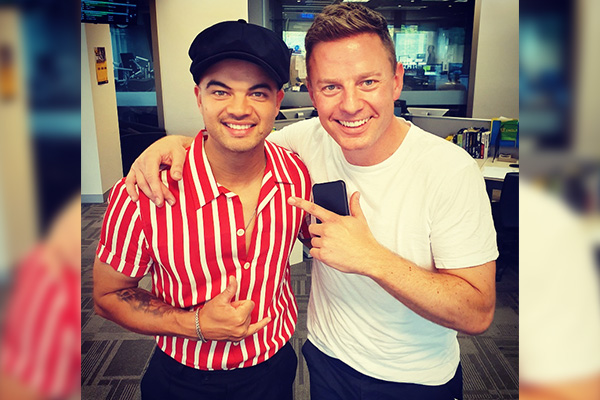 Guy Sebastian serenades Ben Fordham for his birthday