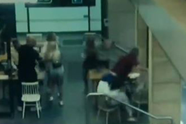 Heavily pregnant woman bashed and stomped on by stranger