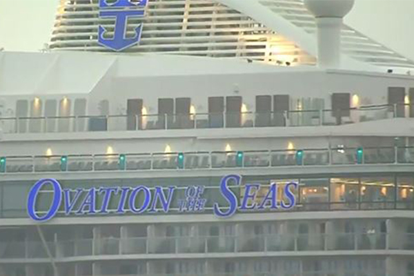 New Zealand volcano: Ovation of the Seas docks in Sydney