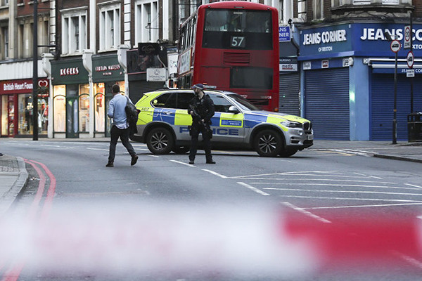 Man shot dead following London terror attack