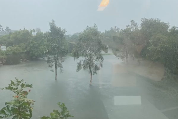 WATCH | Ray Hadley films flooding at 4BC studios